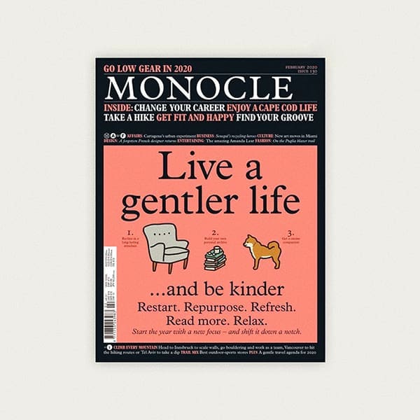 Lien vers la publication Profil du studio dans l'issue 130 de Monocle Magazine